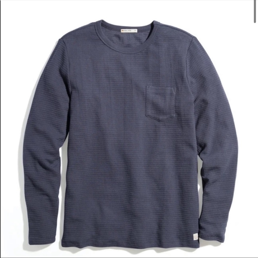 Marine Layer Men’s M Box Waffle Crew Tee NEW W/ TAGS